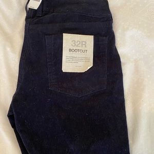 Navy Jcrew Corduroy Boot Cut Pants
